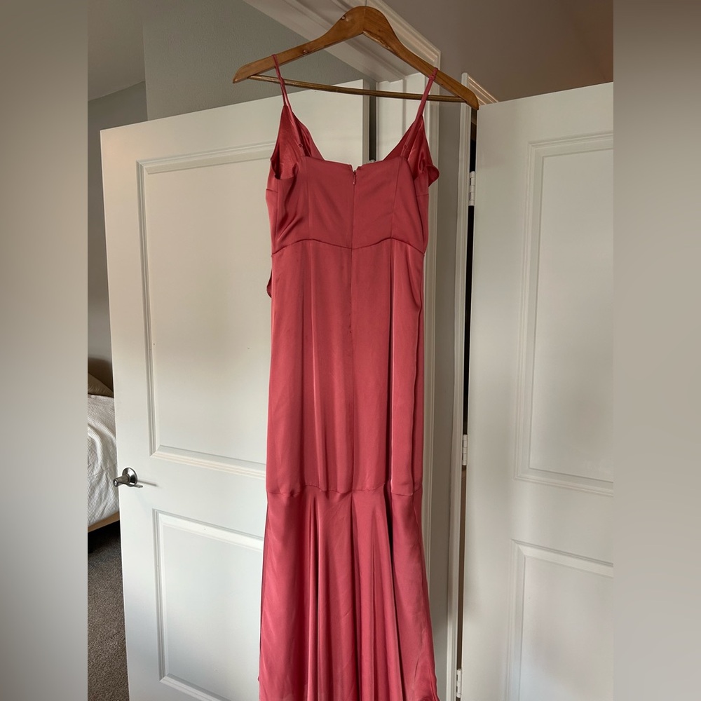 Express Coral Bridesmaids Dress